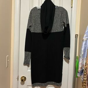 Sweater Dress with Scarf